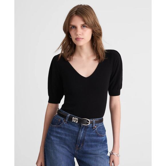 Madewell 100% Cashmere Sweater Tee MSRP $148 NWT